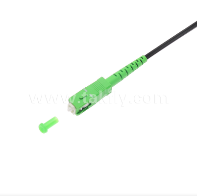SC/APC ไปยัง SC/APC FTTH Indoor Flat Drop Patch Chord -Simplex, Pre-terminated, anti Vibration สําหรับการใช้งานในอาคารอย่างรวดเร็ว