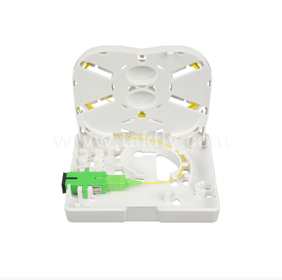 TKS-1806-02GB Fiber Termination Box- โต๊ะทํางานหรือติดผนัง เหมาะสําหรับ FTTH Final Drop & Pigtail Termination