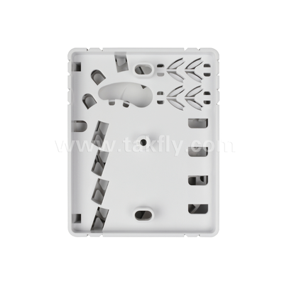 TKS-1806-04C-4 Port Fiber Termination Box - Surface Mount, SC/LC Compatible, การออกแบบแบบโมดูลสําหรับระบบย่อยพื้นที่ทํางาน