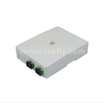 TKS-1806-02E 2-Port Wall Mount Box ✅ การป้องกันกลและการจัดการไฟเบอร์สําหรับ FTTH