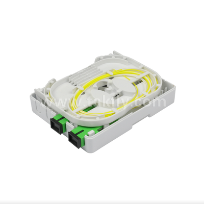 TKS-1806-02E 2-Port Wall Mount Box ✅ การป้องกันกลและการจัดการไฟเบอร์สําหรับ FTTH