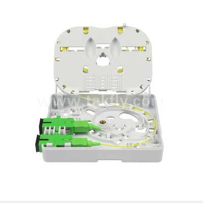 TKS-1806-02E 2-Port Wall Mount Box ✅ การป้องกันกลและการจัดการไฟเบอร์สําหรับ FTTH
