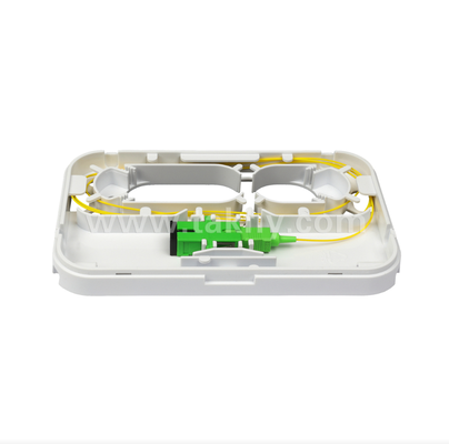 TKS-1806-01D เต้اไฟเบอร์ออปติกติดผนัง – จุดเชื่อมต่อ 1 พอร์ต สำหรับ FTTH และระบบพื้นที่ทำงาน
