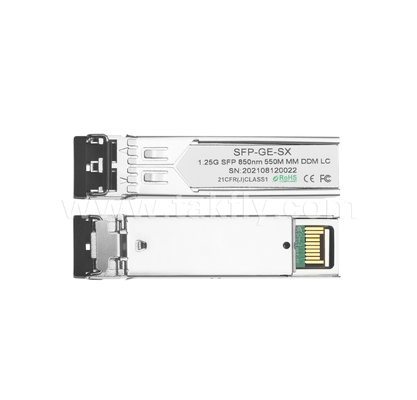 8524-3LCD05 1.25Gbps SFP Optical Transceiver – 850nm VCSEL, 550m, LC Duplex, MMF, SFP MSA Compliant