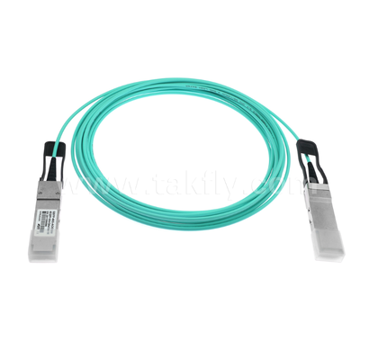 สายเคเบิลใยแก้วนำแสง QSFP+ 40G แบบแอคทีฟ – 4 ช่องสัญญาณ Full-Duplex, 11.3Gbps ต่อเลน, ใช้พลังงานต่ำ, เสียบขณะทำงานได้