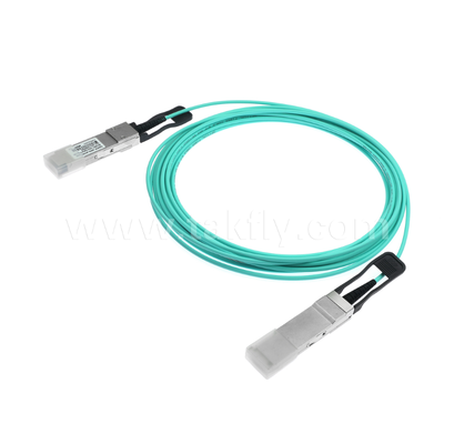 สายเคเบิลใยแก้วนำแสง QSFP+ 40G แบบแอคทีฟ – 4 ช่องสัญญาณ Full-Duplex, 11.3Gbps ต่อเลน, ใช้พลังงานต่ำ, เสียบขณะทำงานได้