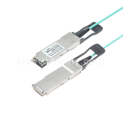 สายเคเบิลใยแก้วนำแสง QSFP+ 40G แบบแอคทีฟ – 4 ช่องสัญญาณ Full-Duplex, 11.3Gbps ต่อเลน, ใช้พลังงานต่ำ, เสียบขณะทำงานได้