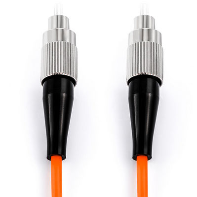 FC ถึง FC OM1 62.5 / 125um 3.0mm Simplex Orange Multimode Fiber Optic Patchcord