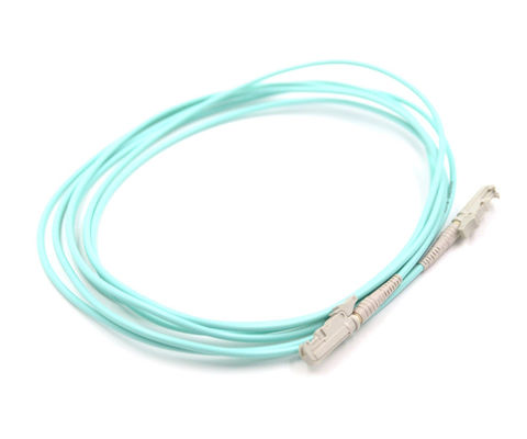 สายไฟเบอร์ออปติก E2K ถึง E2K MM 850nm Aqua Fiber Optic Cable Patch Cord