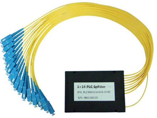 สายเคเบิล 2.0 มม. 1X8 โมดูล ABS แยก PLC ไฟเบอร์ออปติกพร้อมขั้วต่อ SC