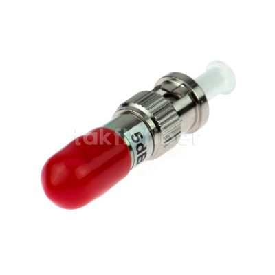 SM Low Loss Fiber Optic Attenuator 1-30dB ST UPC APC เพศต่อเพศสําหรับการลดสัญญาณแสง