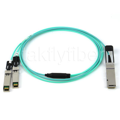 สายเคเบิล AOC 40G QSFP+ ถึง 2*10G SFP+
