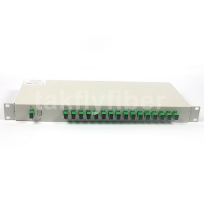 FTTH Rack Mount ไฟเบอร์ออปติก 1x32 PLC Splitter SC APC Connector