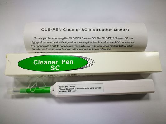 2.5 มม. SC/FC/ST/E2000 ไฟเบอร์ออปติกชุดเครื่องมือทำความสะอาดปากกา One Click Fiber Cleaning Pen