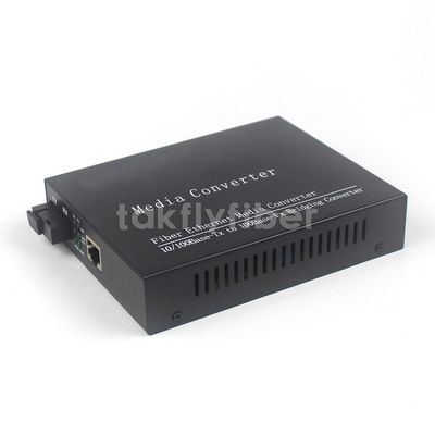 10KM ถึง 120KM 10 / 100M SC Single Fiber Media Converter สำหรับเครือข่ายอีเธอร์เน็ต
