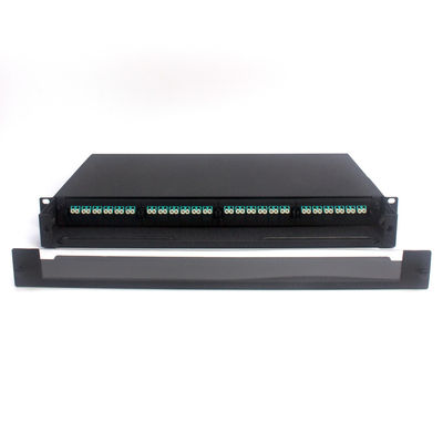 1U 96 ไฟเบอร์ MPO MTP Cassette Module แผงแพทช์ไฟเบอร์