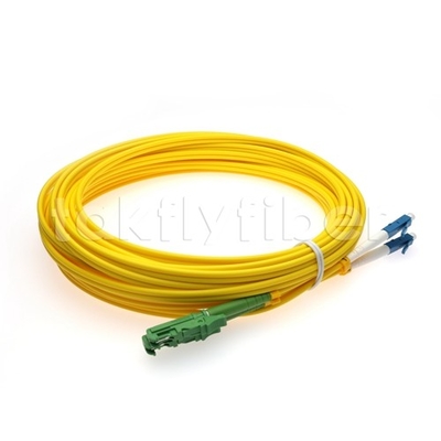 APC ถึง LC PC Duplex Patch Cable 3.0 มม. SM G652D 1310nm สำหรับเครือข่ายโทรคมนาคม