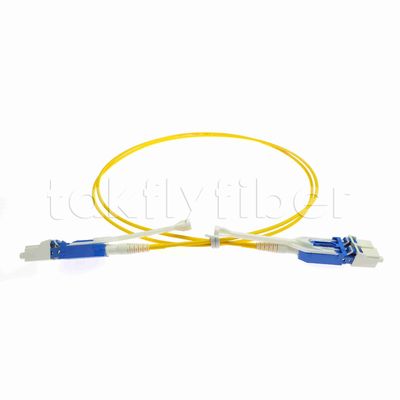 Uniboot Duplex Fiber Optic Patchcord กว้าง 2.0mm ด้วยไฟเบอร์ G657A1 และ LSZH Jacket LC PC Connector