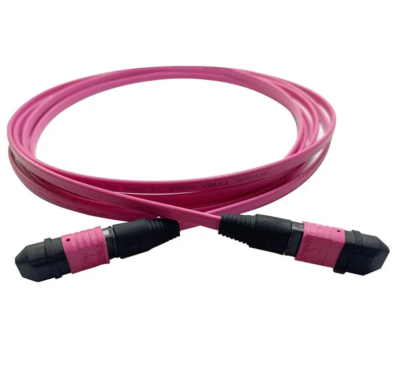 MPO MTP เครื่องเชื่อมเซรามิกซิรคอนยา ขนาด 3.0mm กว้างเคเบิล -40.C ถึง 85.C PVC/LSZH Jacket ความยาว 20m