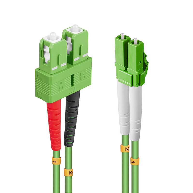 การปรับปรุงความยาว Multimode Fiber Optic Patchcord Telecom Grade PVC/LSZH Jacket UPC/APC การเคลือบ