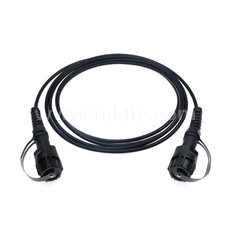 SM/MM MPO Patch Cord MTP Trunk Cable ODVA-MPO/MTP กระโดดกันน้ําสําหรับศูนย์ข้อมูล FTTX