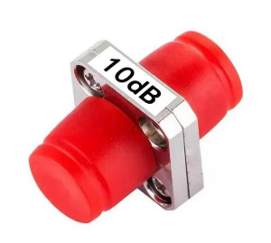 FC หญิง- หญิง SM MM สายไฟเบอร์ออปติก Attenuator -40C?? 85C สําหรับ Optimization เครือข่าย