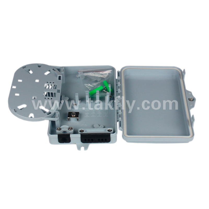 FTKS-1805-06B FTTx 6 Port Fiber Termination Box สําหรับสายไฟเบอร์ออปติก ขนาดมาตรฐาน