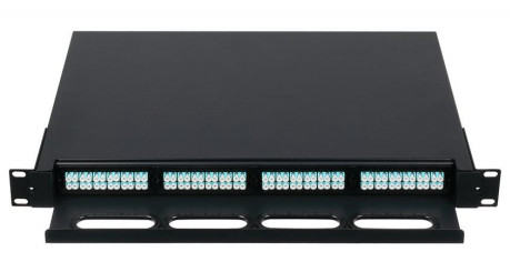 TK-HRS-1096B ความสูง 1U MTP MPO แคสเซ็ท แพทช์แพนลสําหรับศูนย์ข้อมูล