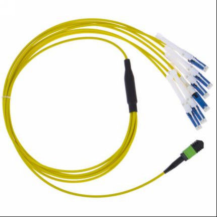 MPO Patch Cord พร้อม LC/UPC และ SC/APC Connector สําหรับการส่งข้อมูลอย่างเรียบร้อย และ 12 Core