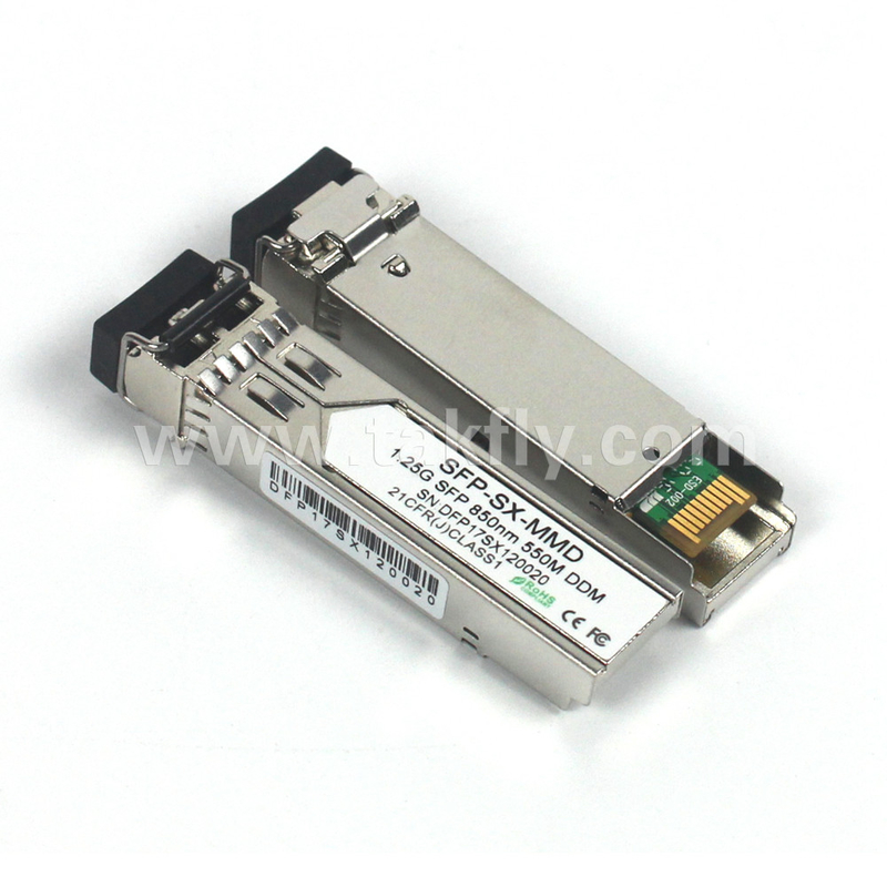 1.25G SFP 850NM 550M MMF DDM LC CISCO JUNIPER HUAWEI รองรับ SFP โมดูลตัวส่งแสง