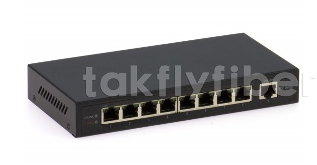 DF-1E-8EP 8-Port 10/100Mbps สวิตช์อีเทอร์เน็ตรวดเร็วด้วยความชื้นที่ไม่แข็ง 0-95%