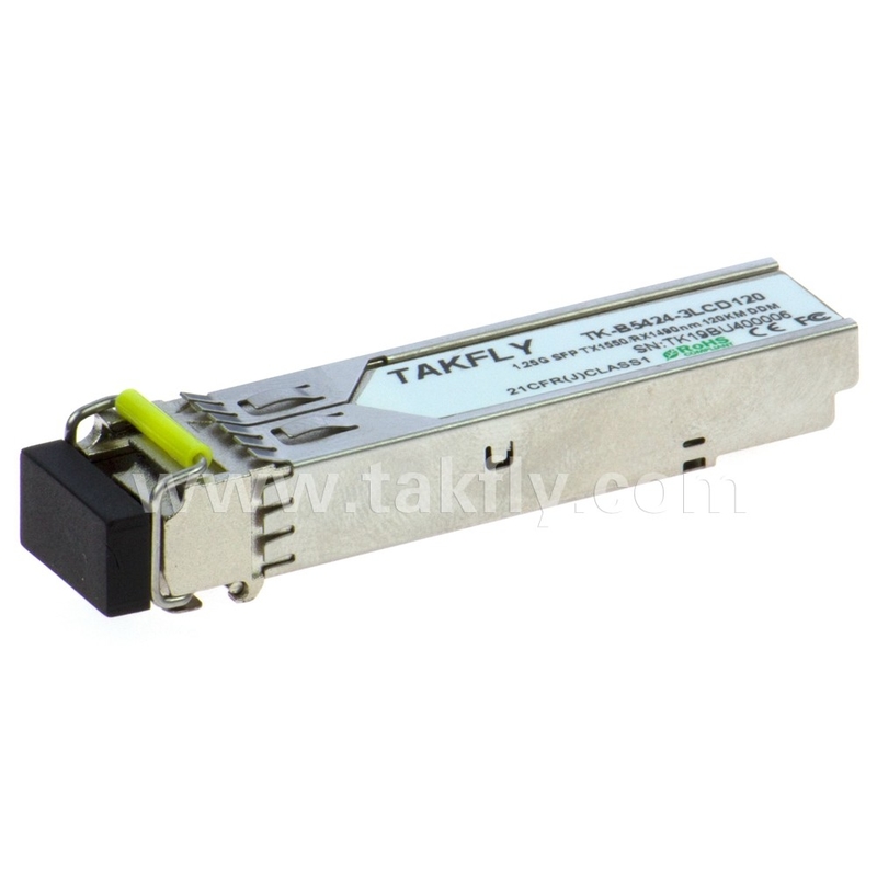 1.25G SFP BIDI OPTICAL TRANCEIVER MODULE Tx1550/Rx1490nm 120KM SMF DDM LC CISCO JUNIPER HUAWEI รองรับ