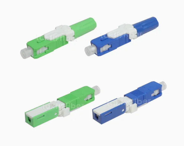 LC Connector Style SC Fast Connector for FIBER OPTIC CABLE กว้างเส้นใย 0.125 มม