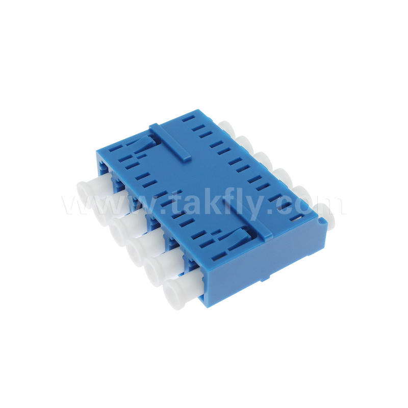 LC/UPC 6 Ways Adapter, SM OS2, Blue,Without Flange Single Mode สําหรับเครือข่าย