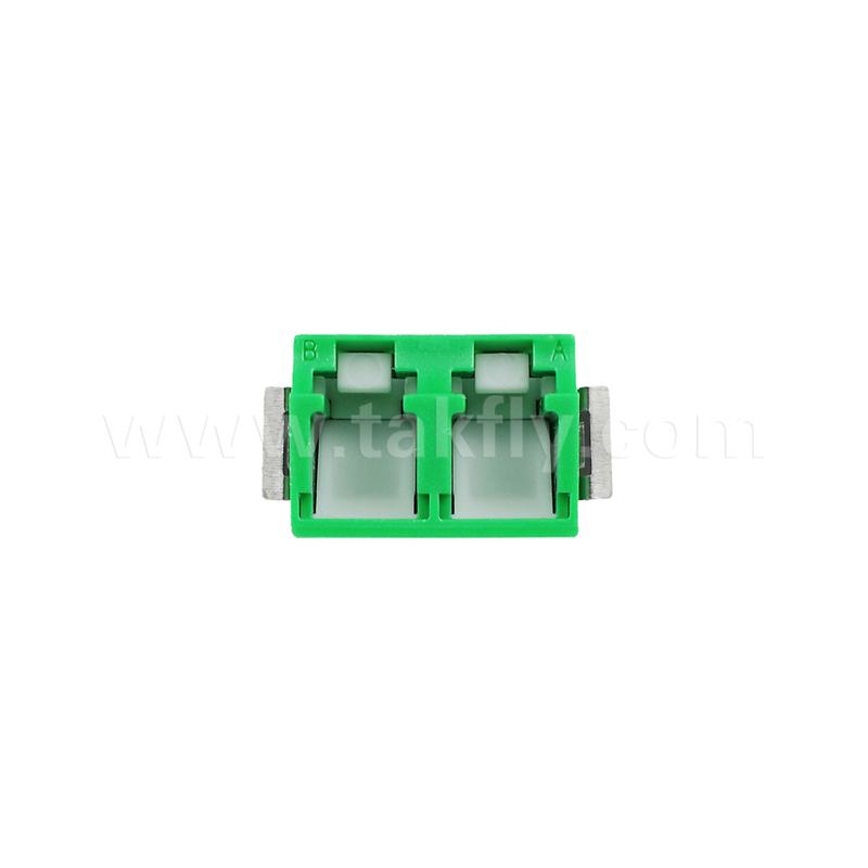 LC Duplex Fiber Optic Adapter Single Mode APC UPC ไม่มีฟลานจ์