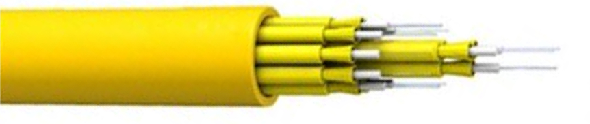 FTTH Indoor 4-48 Cores Breakout Optical Cable 2000M LSZH / PVC / PU สำหรับโซลูชันโทรคมนาคม