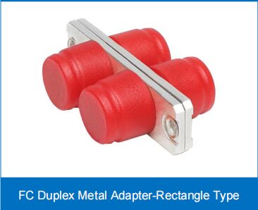FC Duplex Metal Adapter-Rectangle ประเภท APC สีเขียว SM/MM IL ต่ํา