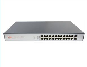 สวิตช์ไฟเบอร์ Gigabit PoE เต็มรูปแบบ 26 พอร์ต - คุณภาพสูงและมีจำหน่ายในสต็อก (DF-2F-24GP)