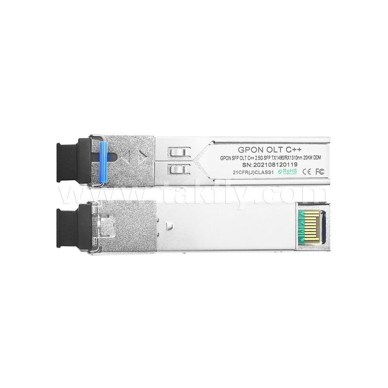 SFP Optical Transceiver Module GPON OLT Class C++ สําหรับศูนย์ข้อมูล FTTH FTTX