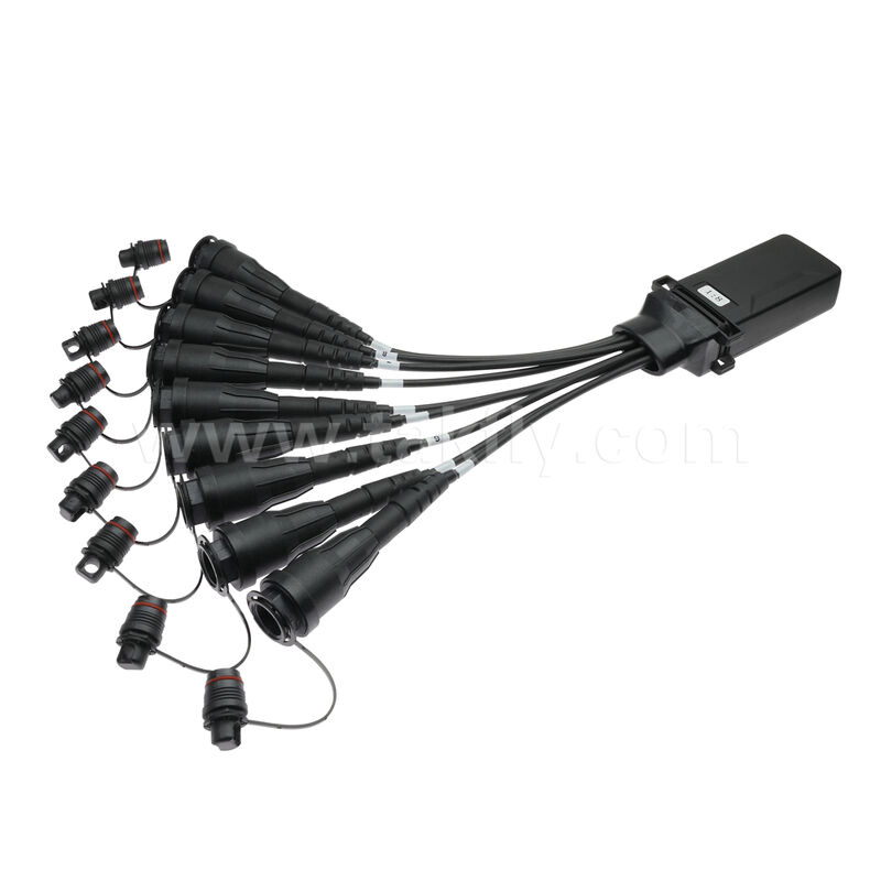 Waterproof SC/APC 1x8 Mini FiberHub CLOSURE ITU-T SM G657A2 Fiber Optic PLC Splitter IP68