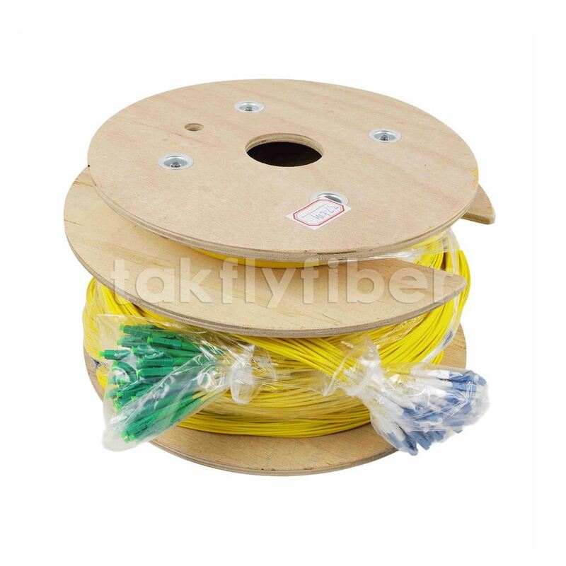 48 คอร์ สายไฟเบอร์ออปติกความหนาแน่นสูง พร้อม LSZH Sheath Multi-Fiber Cable Assembly