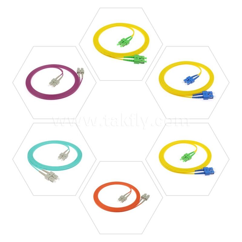 ไฟเบอร์ออปติก แพทชคอร์ด LC/Sc/FC/St Single-mode/Multimode Upc/APC Simplex/Duplex Jumper สําหรับ FTTH Data Center Telecom