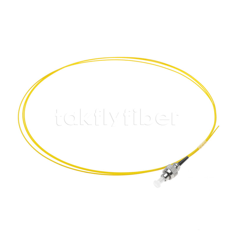 FC Simplex Optical Pigtail ️โหมดเดียว 9/125μm, 1m/2m/3m ความยาว, 0.9mm/2.0mm/3.0mm, PVC/LSZH Jacket