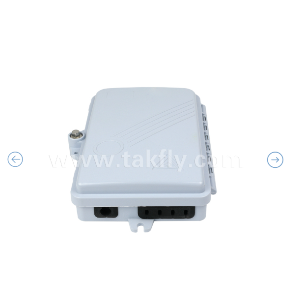 กล่องเชื่อมต่อไฟเบอร์ออปติก FTKS-1805-04A, อะแดปเตอร์ 4 SC/APC SM SX, ติดตั้ง Pigtail, FTTH FTTx Splicing Distribution Splitting Storage Cable Management Enclosure Wall Mount