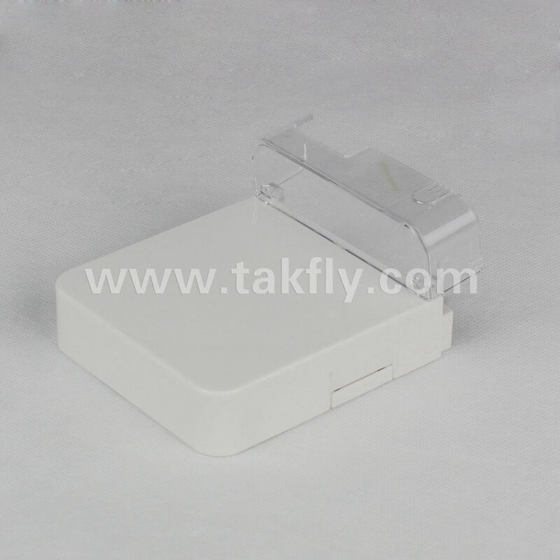 1 ช่องปิดไฟเบอร์ออปติก, SC LC Simplex Duplex Adapter, ผิวติดตั้งแผ่นผนัง, ไม่มีช่องตัดไฟเบอร์, การจัดการเคเบิลพอร์ตด่วน, OEM Custom Logo, FTTH FTTx Work Area Subsystem