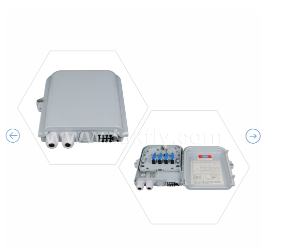 FTKS-1805-8E กล่องปลดด้วย 8 PCS SC/UPC SM SX แอดป์เตอร์และ pigtail ติดตั้งเต็ม