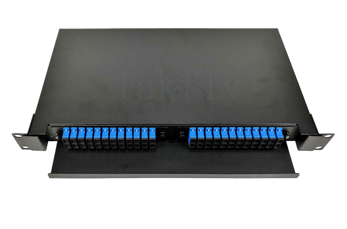 1U 48F Rack Mount Fiber ODF รางเลื่อน, เอสซีแอดป์เตอร์ ที่เข้ากันได้