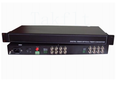 16-Channel Digital Video Optical Converter 2 Forward Video + 1-2 Reverse RS485/422 ข้อมูลในสายไฟเบอร์เดียว ไม่อัดสัด พล๊อก แอนด์ เพลย์ สําหรับ CCTV