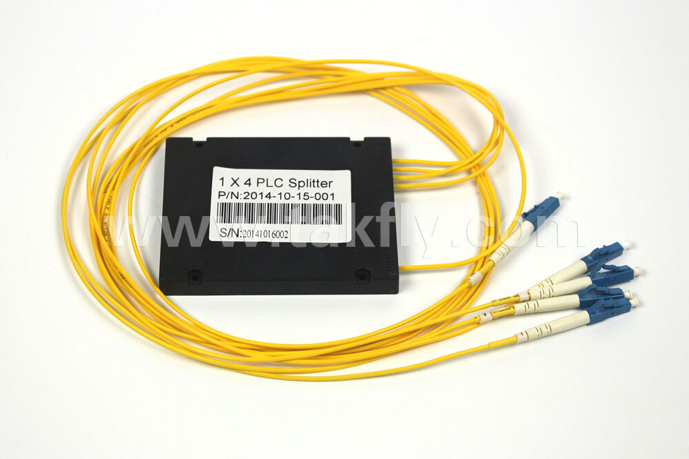 ABS Box PLC Splitter 1×2 ถึง 1×64 ความเสียต่ํา อุณหภูมิที่กว้าง สามารถปรับแต่งได้