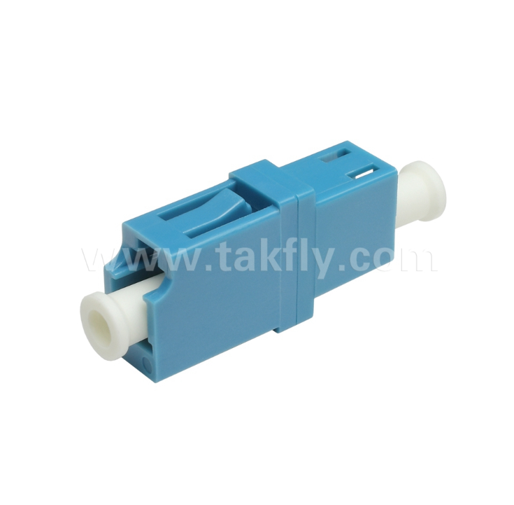 แอดป์เตอร์ไฟเบอร์ LC Simplex ความเสียในการใส่ที่ต่ํา, การจัดสรรความละเอียด, ทนต่ออุณหภูมิสูงและต่ํา, สําหรับศูนย์ข้อมูลและการเชื่อมต่อไฟเบอร์ FTTx